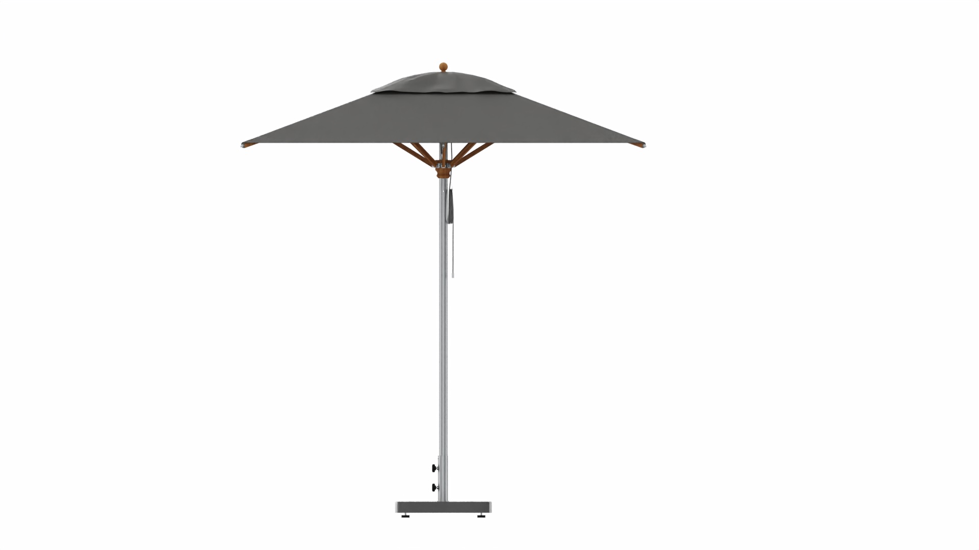 Trend Sonnenschirm Dunkelgrau mit Bodenplatte Ø 250cm